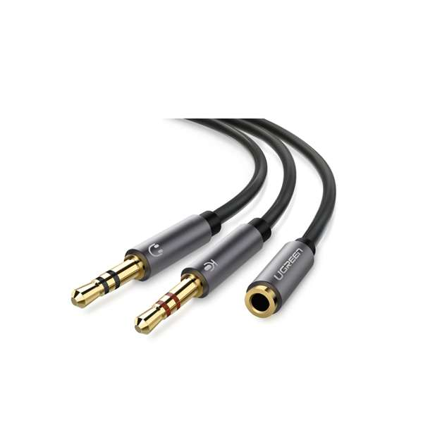 uGreen 3.5mm Female to 2 Male Audio Cable