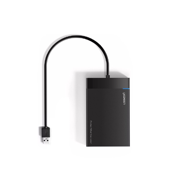 uGreen 2.5″ External USB 3.0 Drive Enclosure with Built-in Cable