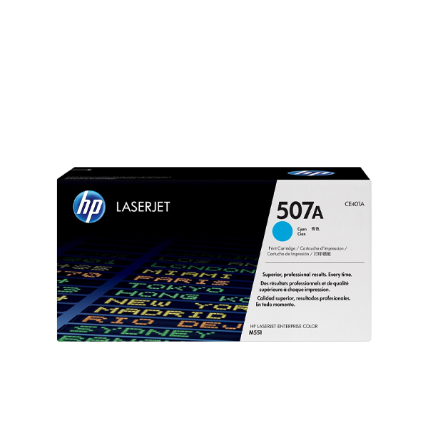 HP 507A Cyan Original LaserJet Toner Cartridge