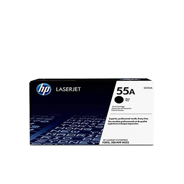 HP 55A Black Original LaserJet Toner Cartridge, CE255A