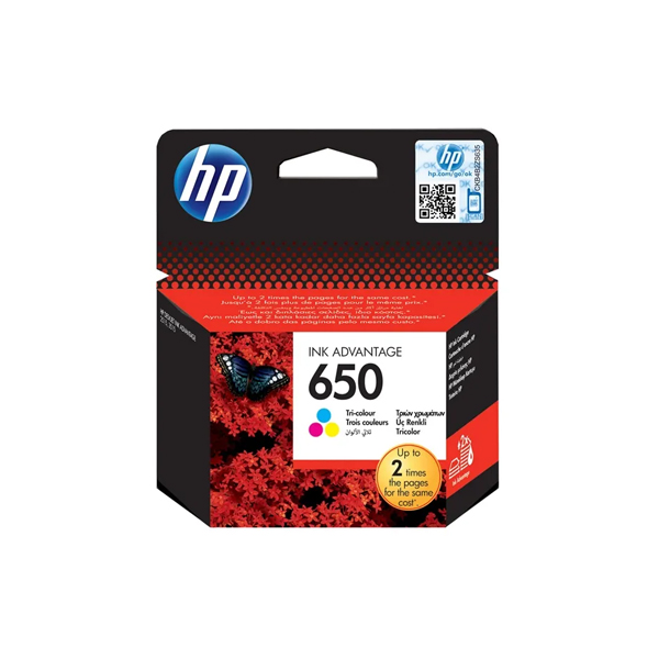 HP 650 Tri-color Original Ink Advantage Cartridge