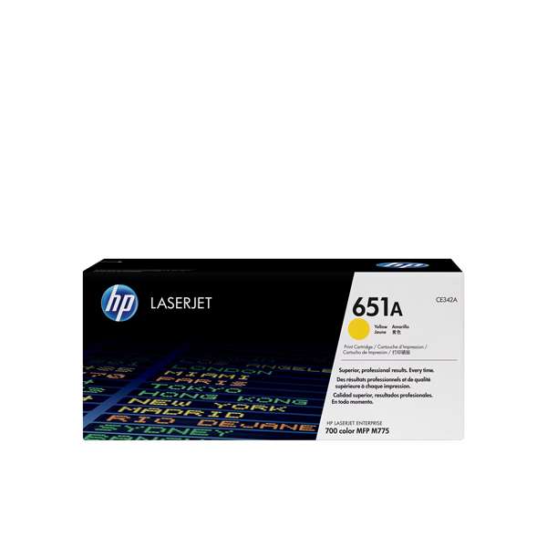 HP 651A Yellow Original LaserJet Toner Cartridge