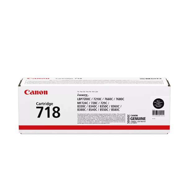 <strong>Canon 718BK Black Toner Cartridge </strong>