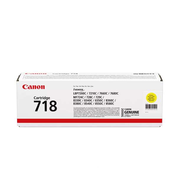 Canon 718Y Yellow Toner Cartridge