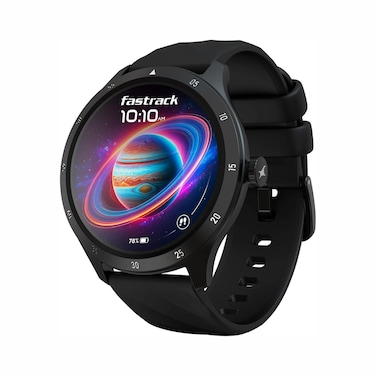 FASTRACK JUPITER FLEX BLACK 1.38" ULTRAVU ROUND DISPLAY, BT CALLING
