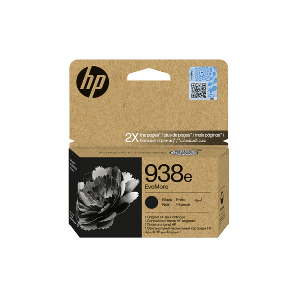 HP 938e EvoMore Black Original Ink Cartridge