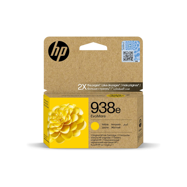 HP 938e EvoMore Yellow Original Ink Cartridge