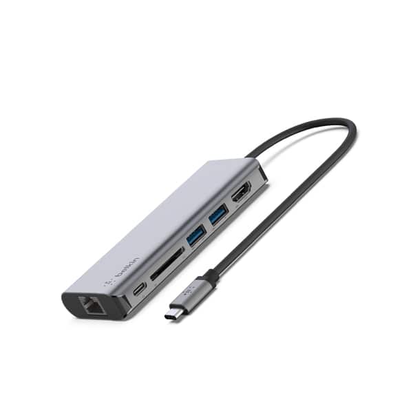 Belkin USB C Hub, 6-in-1 MultiPort Adapter