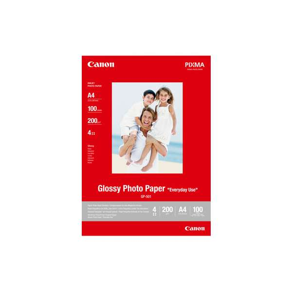 Canon GP-501 Glossy Photo Paper 4x6" - 100 Sheets