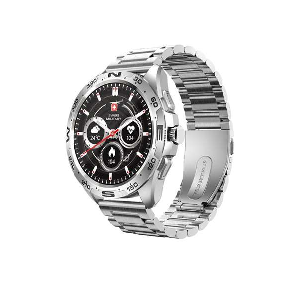 Swiss Military SM-WCH-DOM2-M-SIL Dom 2 Smart Watch Silver