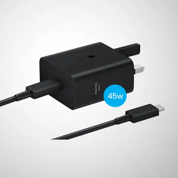 Samsung 45W USB-C Power Adapter with Cable– Black