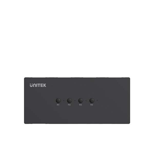 Unitek VGA KVM Switch 4 In 1 Out with 3 port USB 2.0 hub