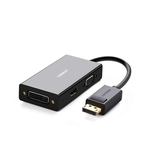 Ugreen 3 in 1 Displayport DP to HDMI VGA DVI Adapter 4K