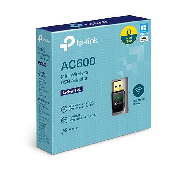 TP-Link AC600 Wireless Dual Band USB Adapter -Archer T2U V3