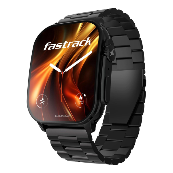 FASTRACK HORIZON S1 METAL BLK 1.96" AMOLED ARCHED DISPLAY