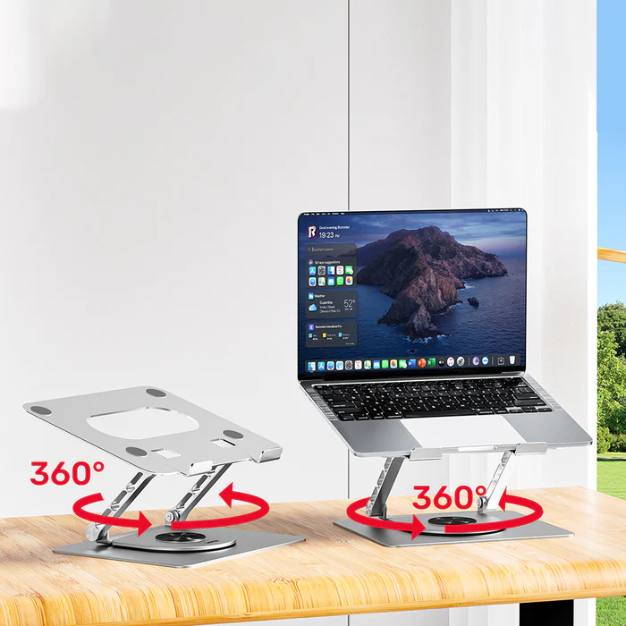 Unitek Adjustable Laptop Stand with 360° Rotating Base - Image 3