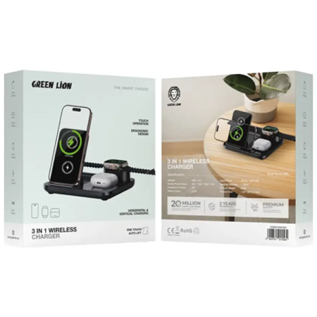 Green Lion 3 in 1 Wireless Charger